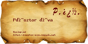 Pásztor Éva névjegykártya